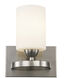 Moonlight 1 Light 7 inch Brushed Nickel Reversible Armed Sconce Wall Light