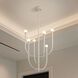Dahlia LED 23 inch Plaster White Chandelier Ceiling Light