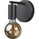 Think 1 Light 5 inch Black Wall Sconce Wall Light