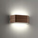 Asgard Wall Sconce Wall Light in Dark Walnut, Does not have EM Backup Battery