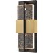 Technica 1 Light 16 inch Charcoal Black Outdoor Sconce