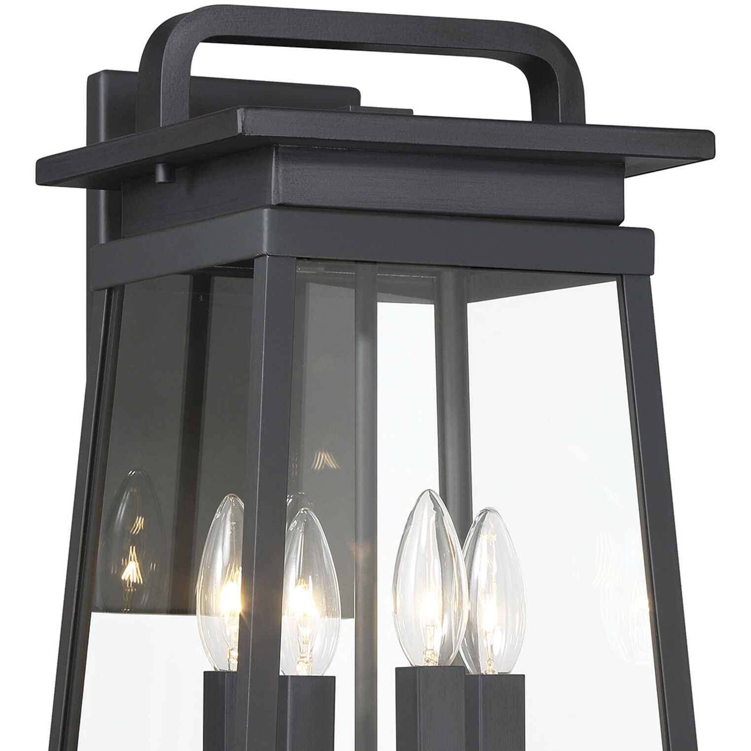 Great Outdoors Isla Vista 4 Light 30 inch Coal Outdoor Wall Mount