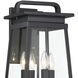 Great Outdoors Isla Vista 4 Light 30 inch Coal Outdoor Wall Mount