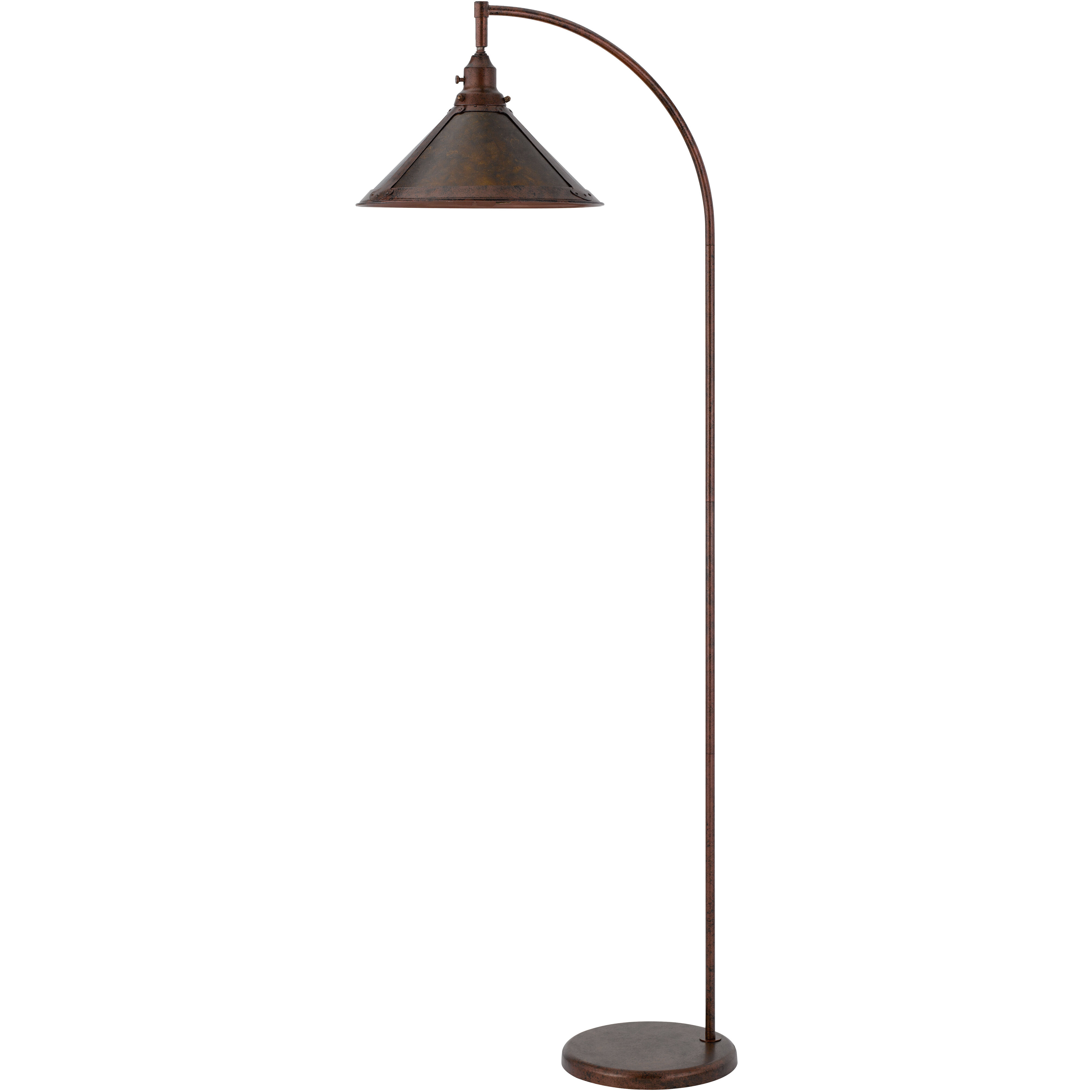 Downbridge 65 inch 60.00 watt Rust Arc Floor Lamp Portable Light