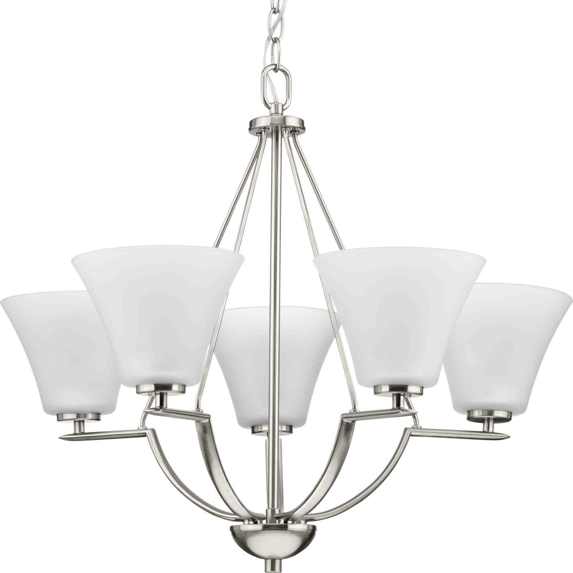 Annette St 5 Light 27 inch Brushed Nickel Chandelier Ceiling Light
