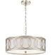 Graham 6 Light 18 inch Antique Silver Chandelier Ceiling Light