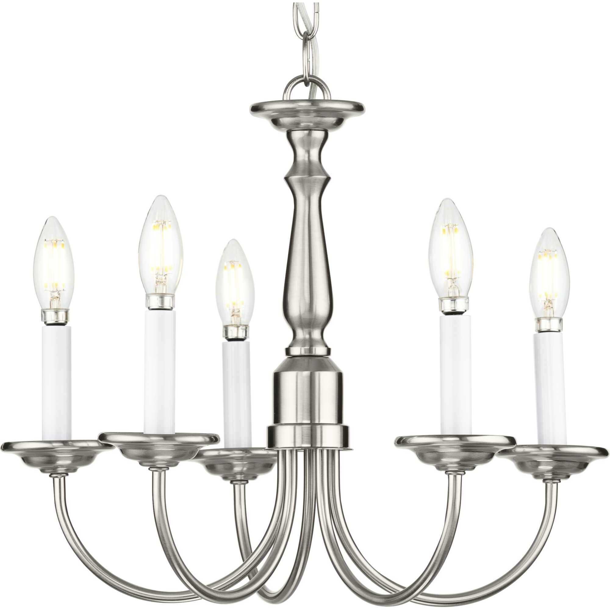 Kipling 5 Light 17.5 inch Brushed Nickel Chandelier Ceiling Light