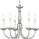 Kipling 5 Light 17.5 inch Brushed Nickel Chandelier Ceiling Light