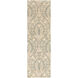 Modern Classics 96 X 30 inch Gray and Neutral Runner, Wool