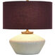 Gwendolyn 18 inch 100 watt White and Gold Table Lamp Portable Light