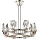 Horizon 8 Light 32 inch Polished Nickel Chandelier Ceiling Light