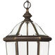 Augusta 3 Light 13.25 inch Copper Bronze Outdoor Hanging Lantern