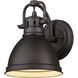 Yep Duncan Vanity Wall Light in Rubbed Bronze