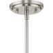 Beckner 1 Light 8 inch Brushed Nickel Pendant Ceiling Light
