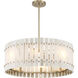 Bardon 8 Light 28.25 inch Celeste Brass Pendant Ceiling Light