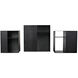 Gropius Cubes 51 X 20 inch Matte Black Console