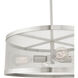 Industro 4 Light 20 inch Brushed Nickel Chandelier Ceiling Light