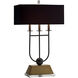 Euri 32 inch 15.00 watt Black and Gold Table Lamp Portable Light