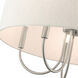 Blossom 5 Light 22 inch Brushed Nickel Pendant Chandelier Ceiling Light