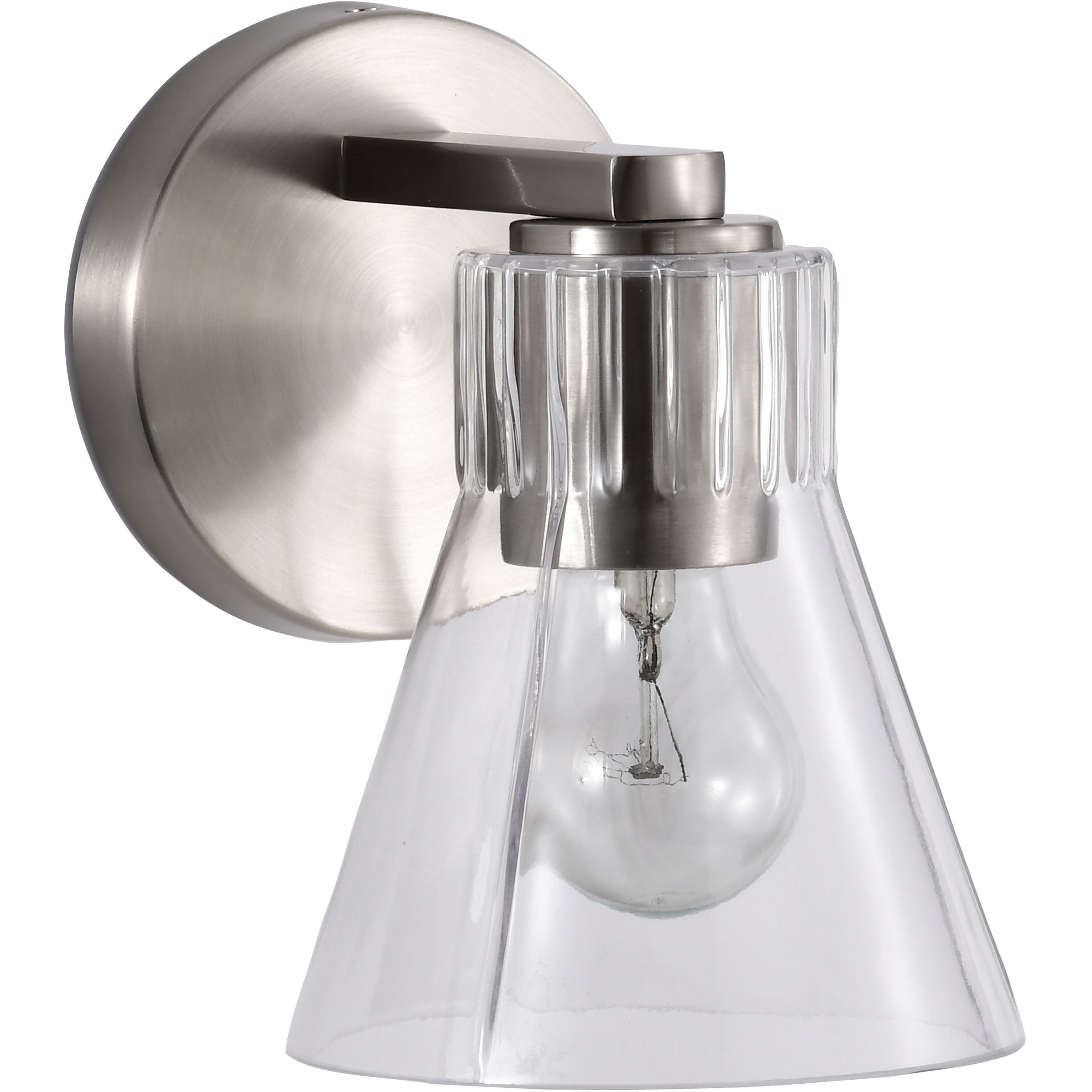 Gianna 5.5 inch Brushed Nickel Vanity Wall Light