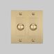 2G 100-120 Brass Dimmer Switch, LED