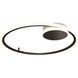 Miracle LED 17.7 inch Satin Dark Gray Semi-Flush Mount Ceiling Light