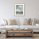 Iridescence Opaline Blue and Turquoise and Yellow and Gray Framed Art