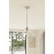 Elaris 1 Light 12.5 inch Brushed Nickel Pendant Ceiling Light