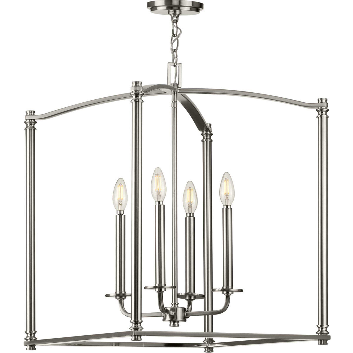 Winslett 4 Light 19.63 inch Brushed Nickel Foyer Pendant Ceiling Light