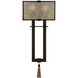 Singapore Moderne Sconce Wall Light in Bronze
