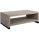 Bosk 54 X 18 inch White Washed Glaze and Natural Aged Black Coffee Table