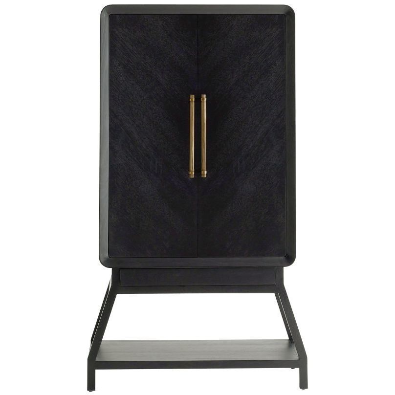 Cantu 40 inch Ebony Cocktail Cabinet