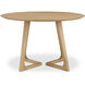Godenza 47.25 X 47.25 inch Natural Dining Table, Round