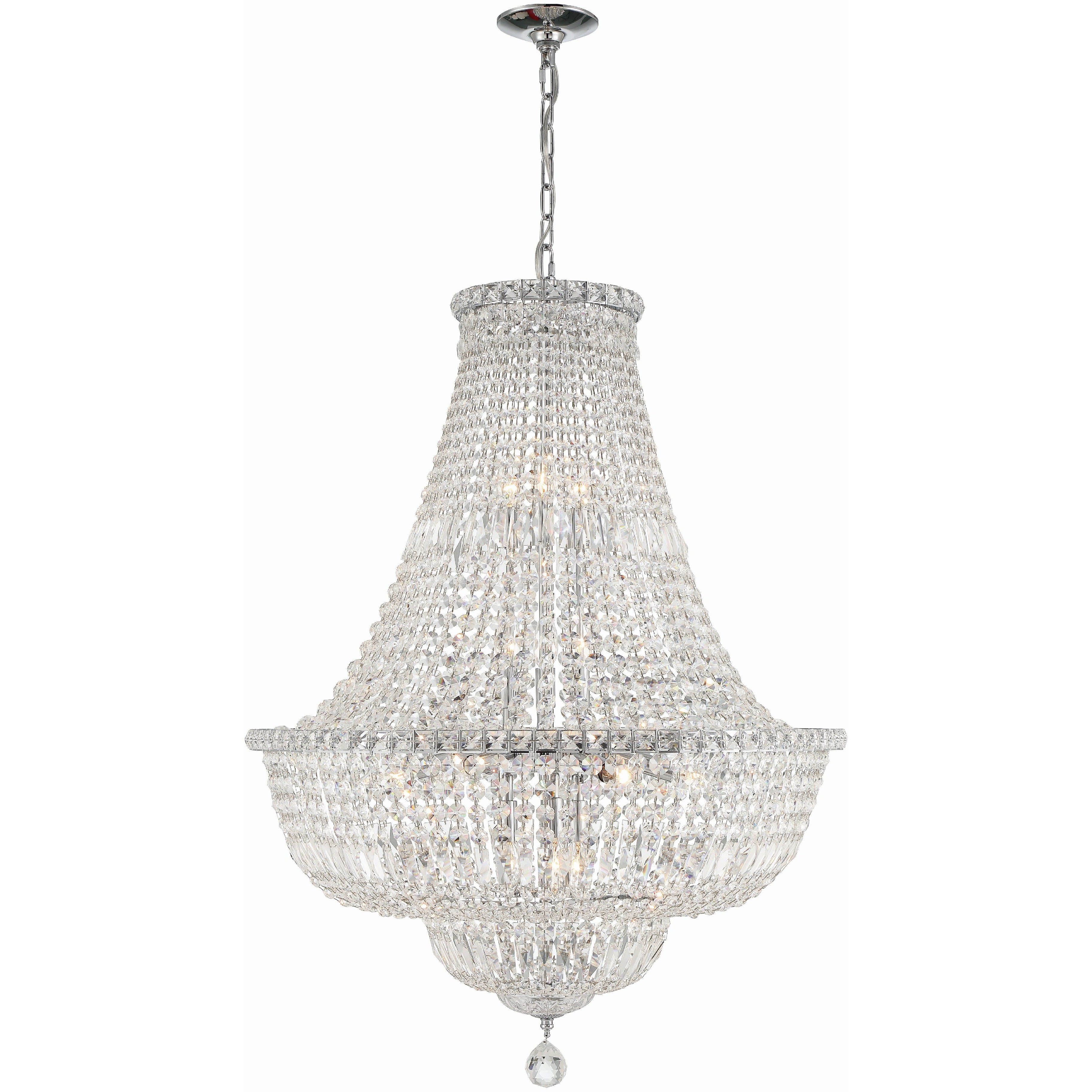Roslyn 15 Light 28 inch Polished Chrome Chandelier Ceiling Light