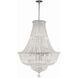 Roslyn 15 Light 28 inch Polished Chrome Chandelier Ceiling Light