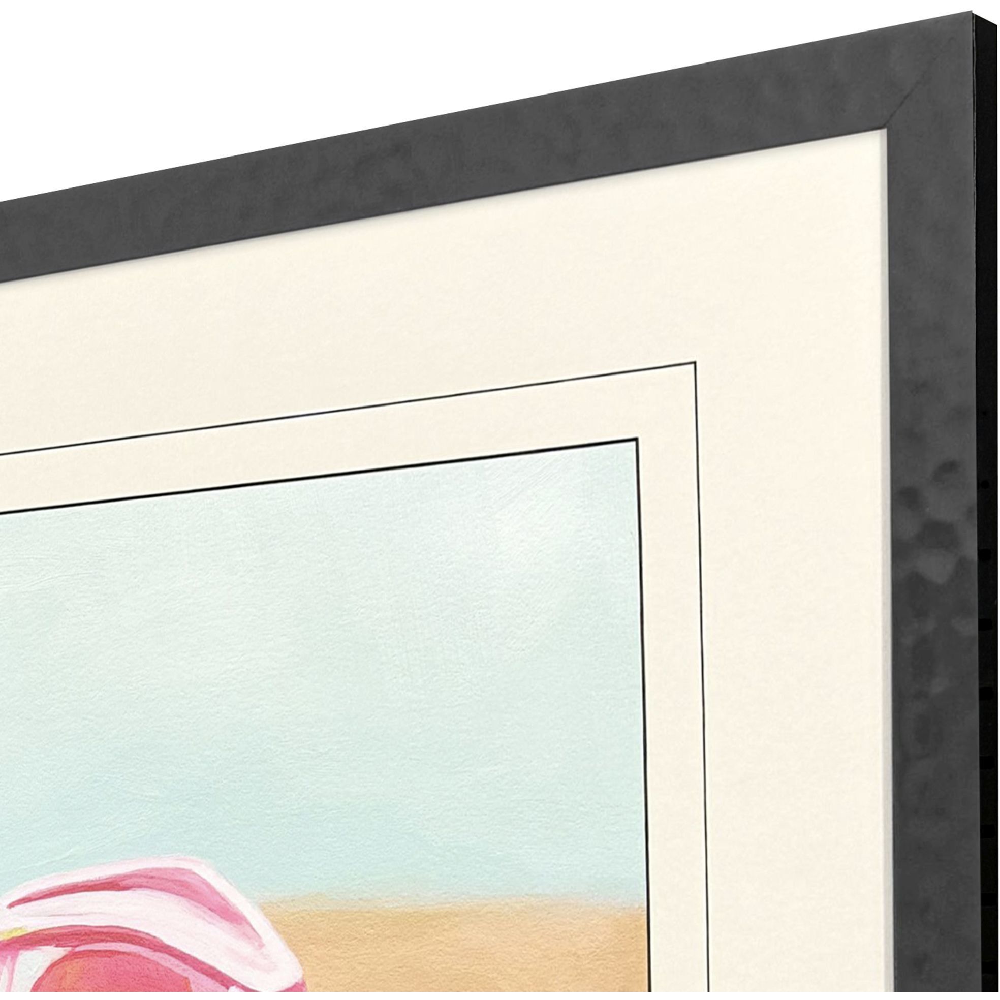 Cowboy Barbee Pink and Turquoise and Rust Framed Art, Propac