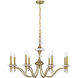 Champlain 8 Light 35 inch Warm Brass Chandelier Ceiling Light