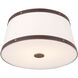 Callahan 3 Light 17 inch Luxe Gold Flush Ceiling Light