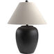 Bastille 24.75 inch 100 watt Black Accent Table Lamp Portable Light