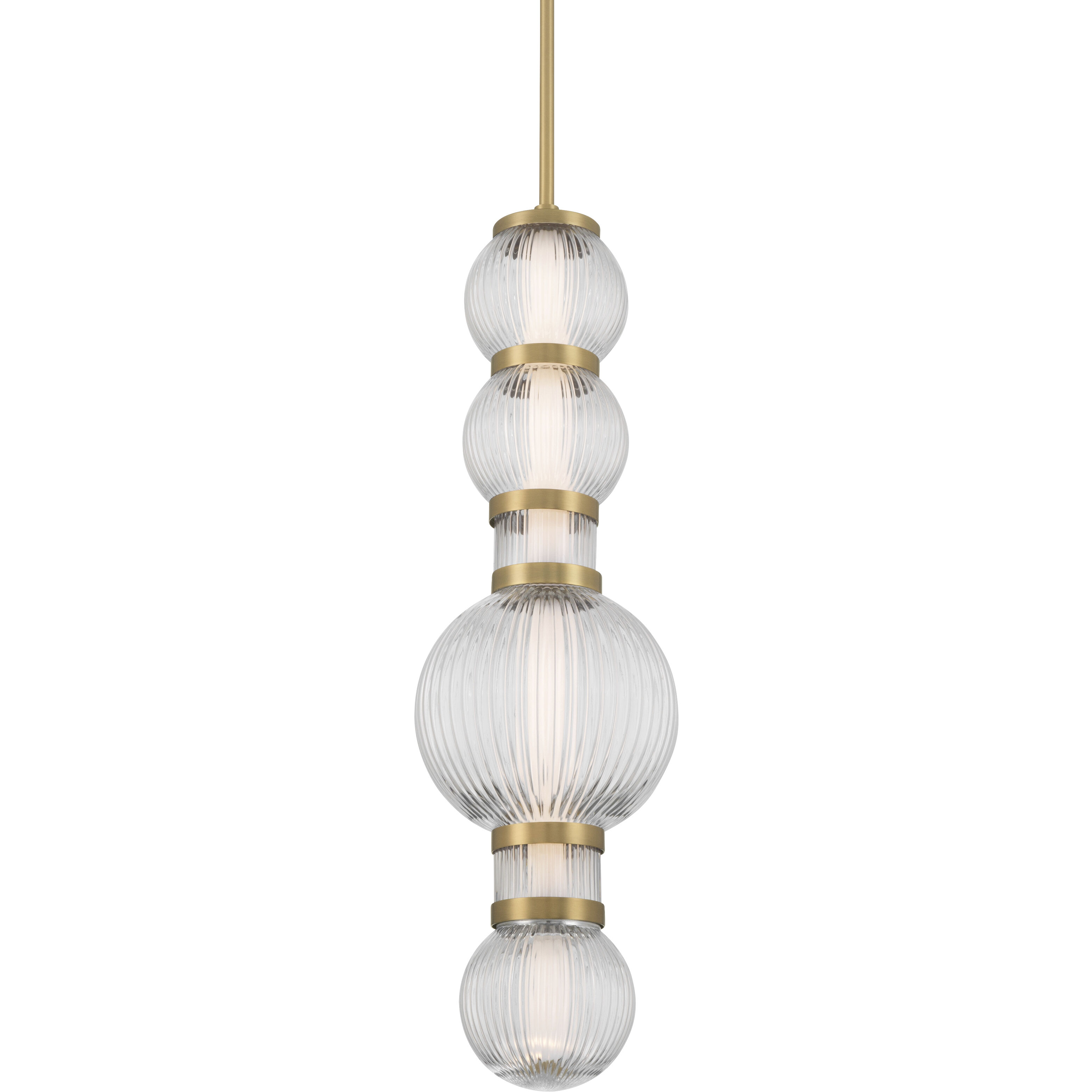 Cordel LED 8 inch Legacy Brass Mini Pendant Ceiling Light