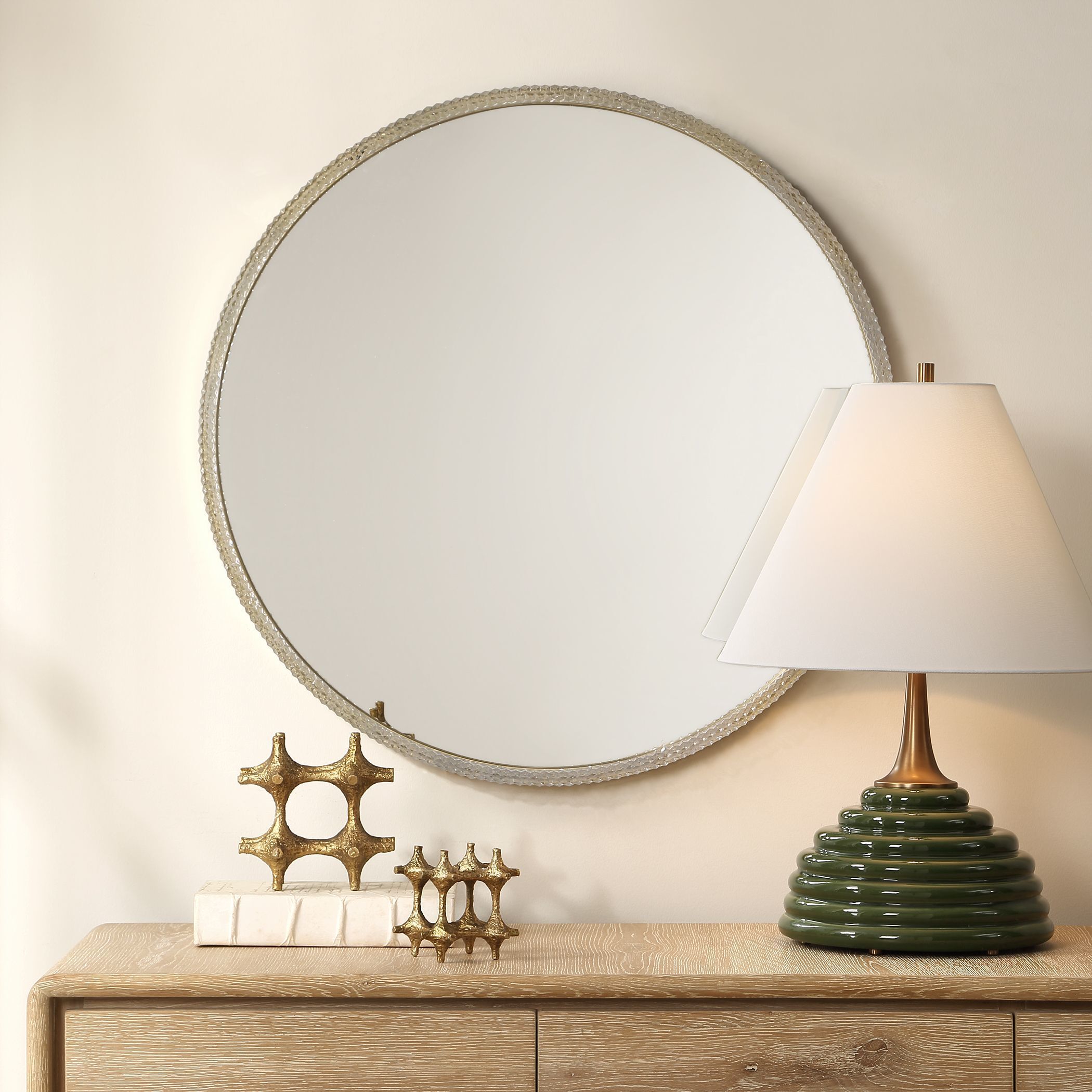 Break The Ice 31.5 X 31.5 inch Warm Champagne Mirror