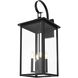 Carisle 4 Light 31 inch Black Outdoor Wall Sconce