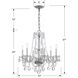 Traditional Crystal 6 Light 23 inch Polished Chrome Chandelier Ceiling Light in Clear Hand Cut