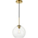 Huntington 1 Light 9.8 inch Brass Pendant Ceiling Light