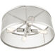 Industro 4 Light 20 inch Brushed Nickel Chandelier Ceiling Light