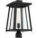 Denver 1 Light 19 inch Black Outdoor Post Lantern