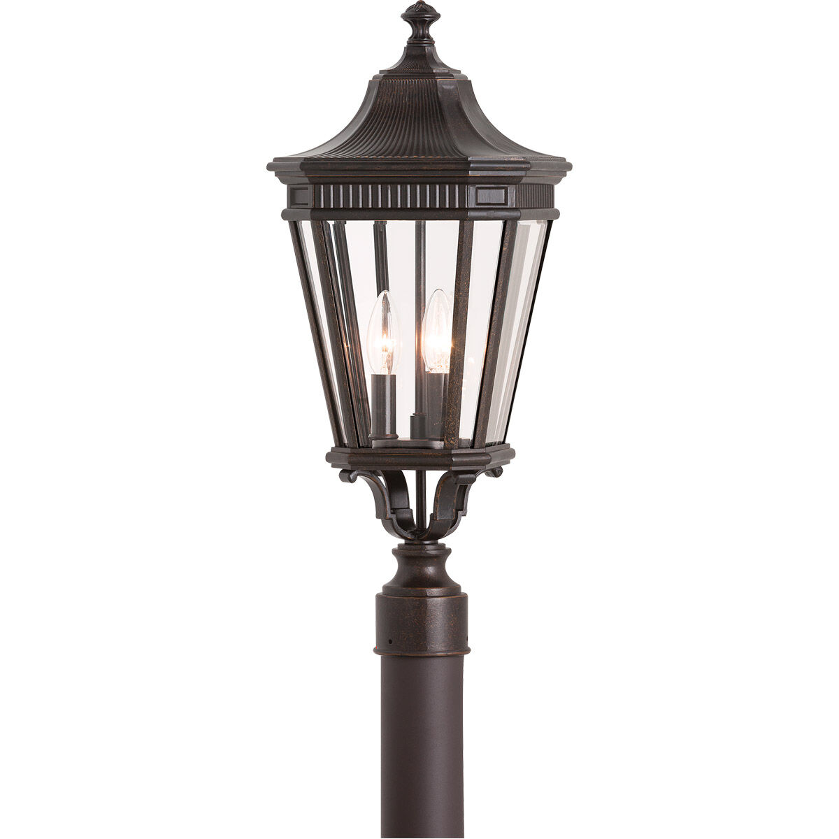 Cotswold Lane 3 Light 9.50 inch Post Light & Accessory