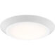 Verge LED 8 inch Fresco Flush Mount Ceiling Light in White Lustre