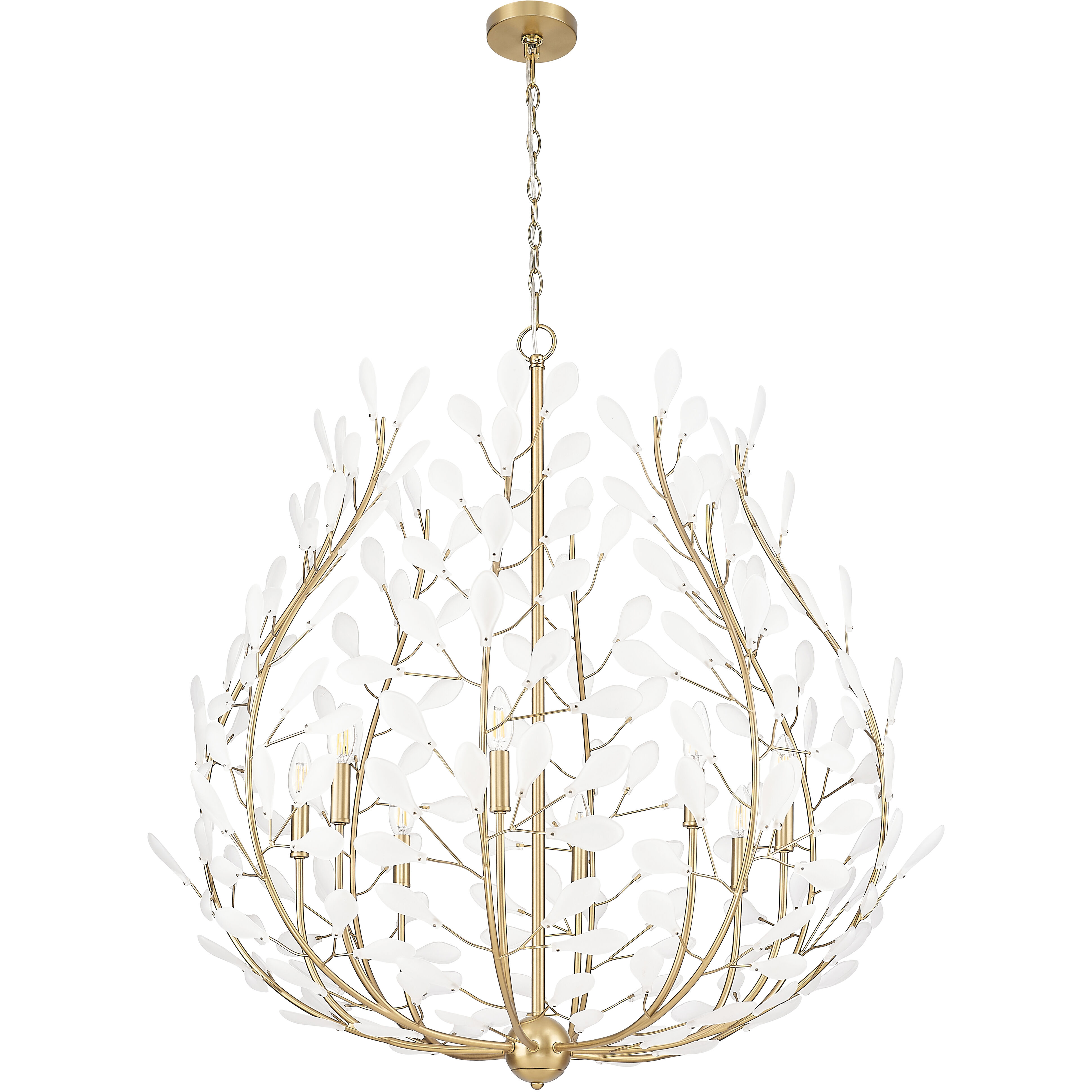 Claudine 8 Light 38 inch Modern Gold Chandelier Ceiling Light