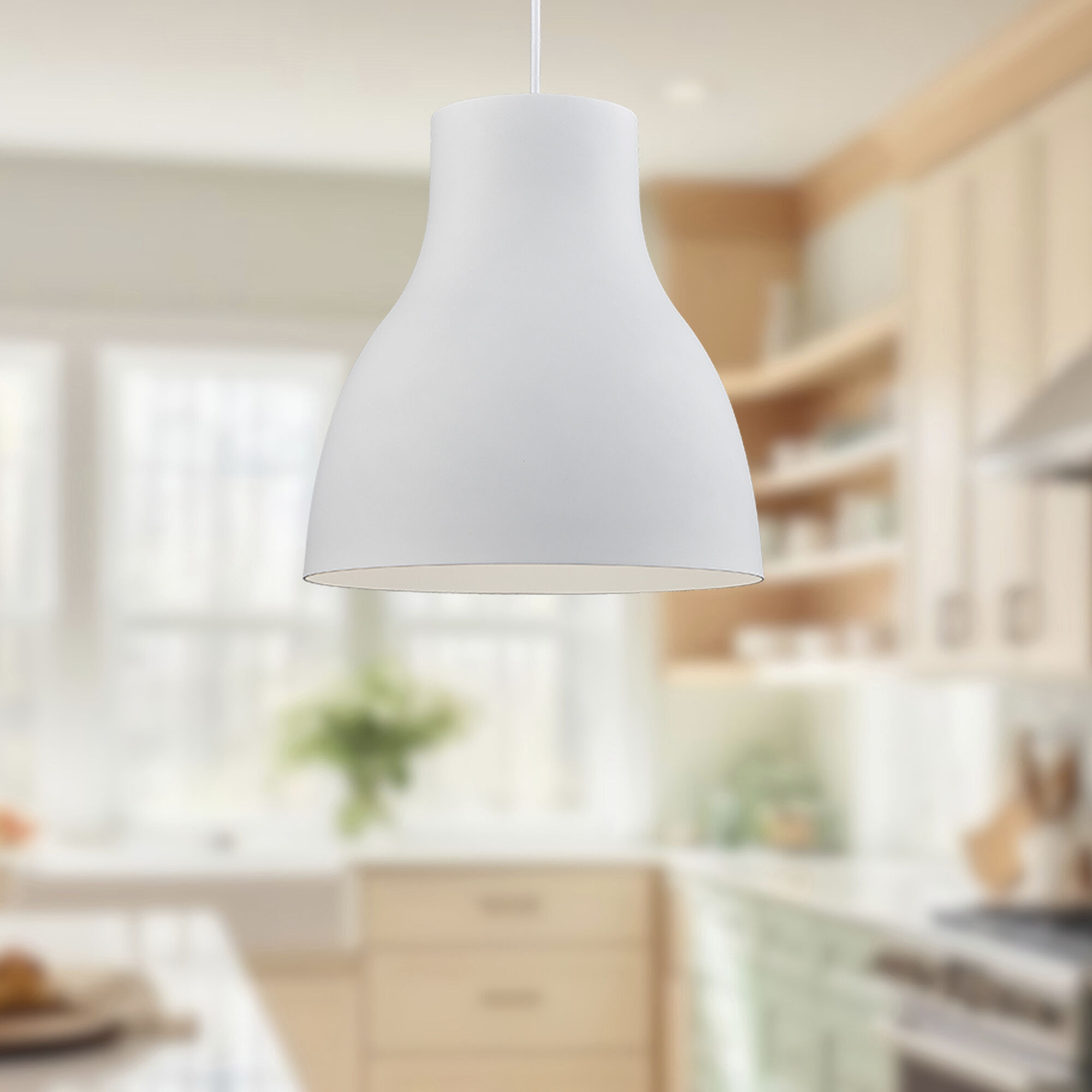 Cradle Pendant Ceiling Light in White